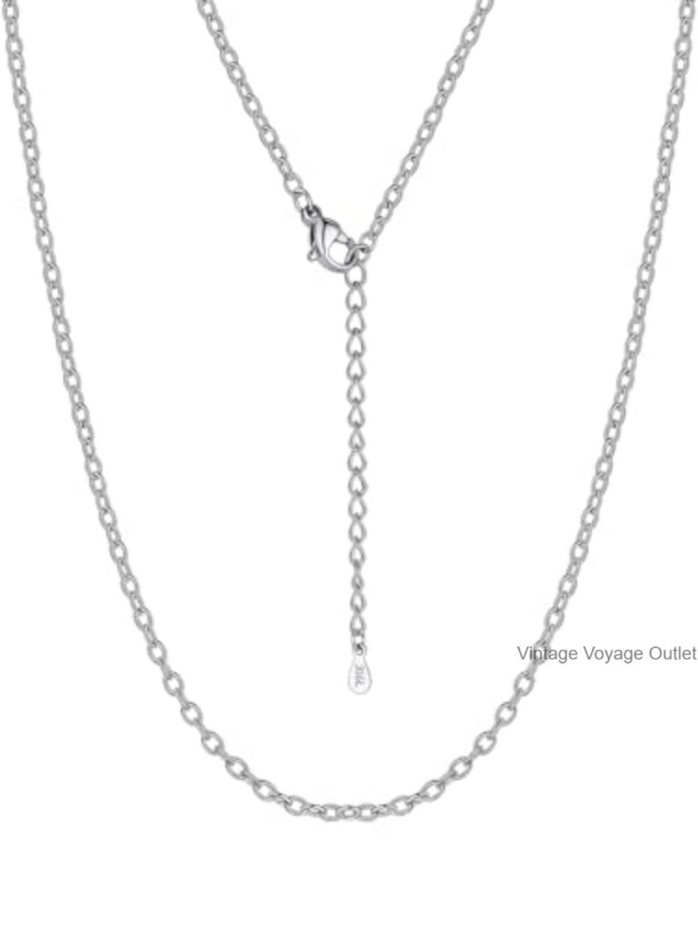 Stainless Steel Cable Chain Necklace 14K Gold Plated 2mm Dainty Sturdy Lobster
